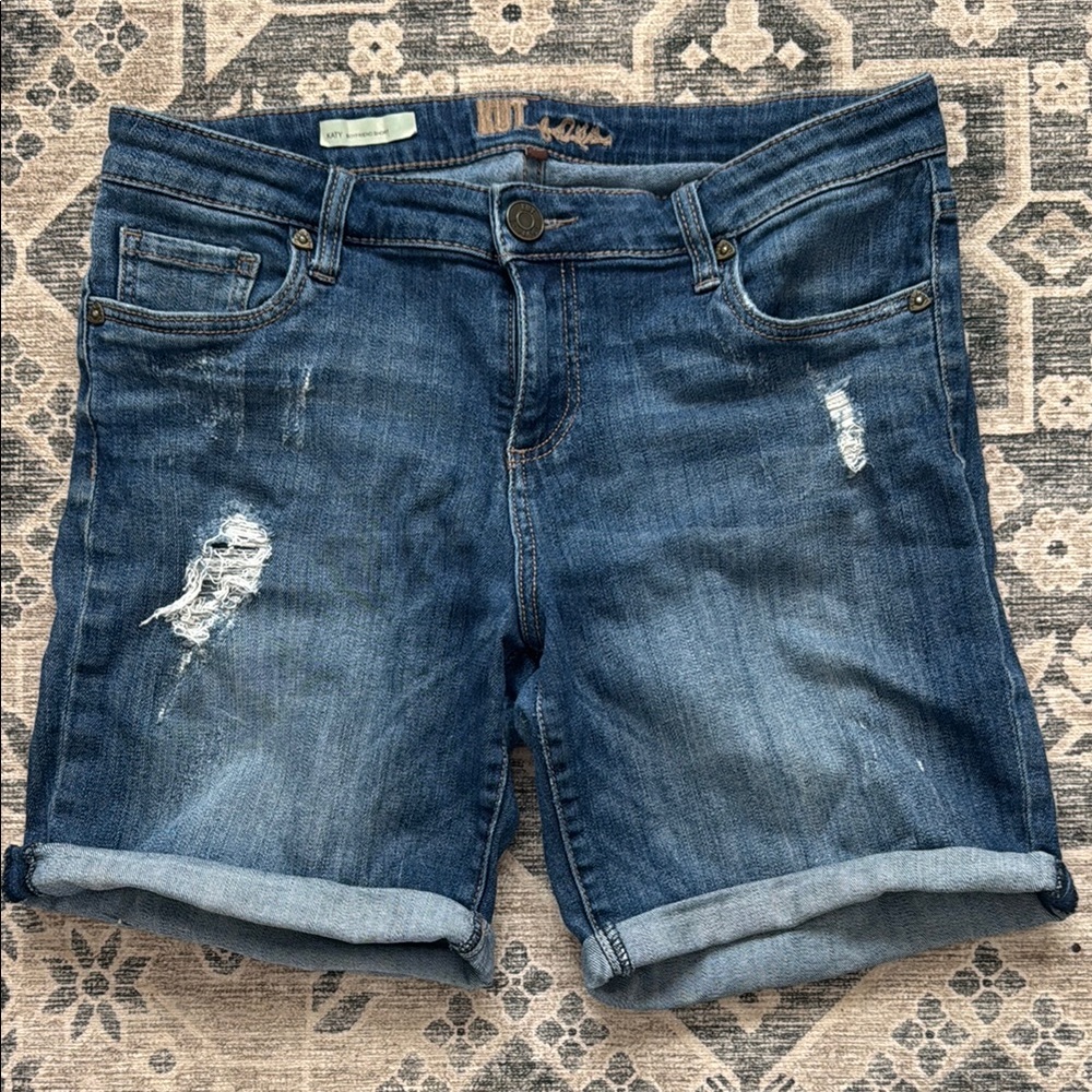 KUT from the Kloth Women's Blue Denim Shorts